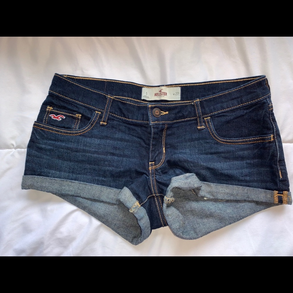 Hollister jean shorts.